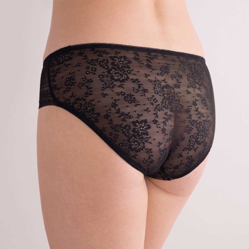 Slip Fleur Nero