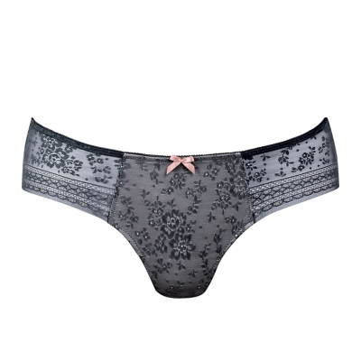 Slip antracite Fleur