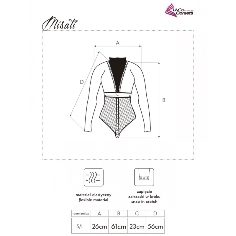 Body Misati nero Livco corsetti