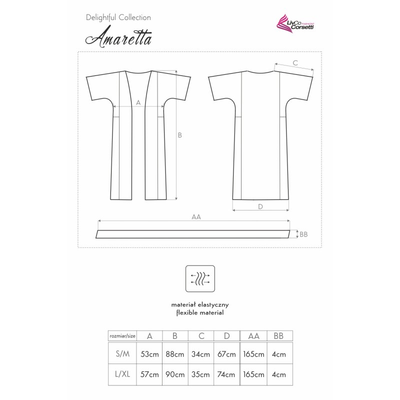 Vestaglia Amaretta nero e oro Livco Corsetti