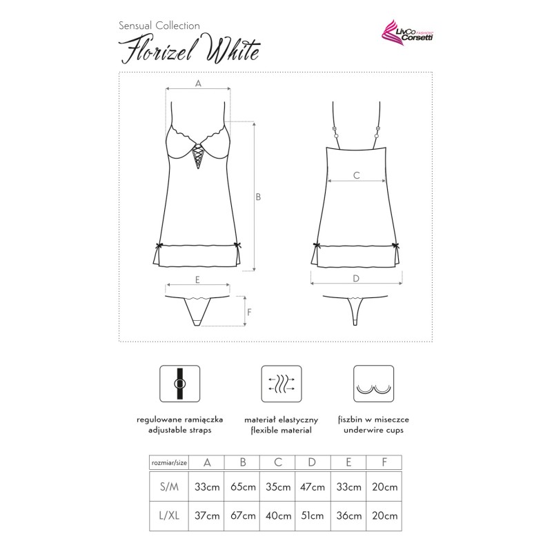 Sottoveste bianca in tulle Livco Corsetti