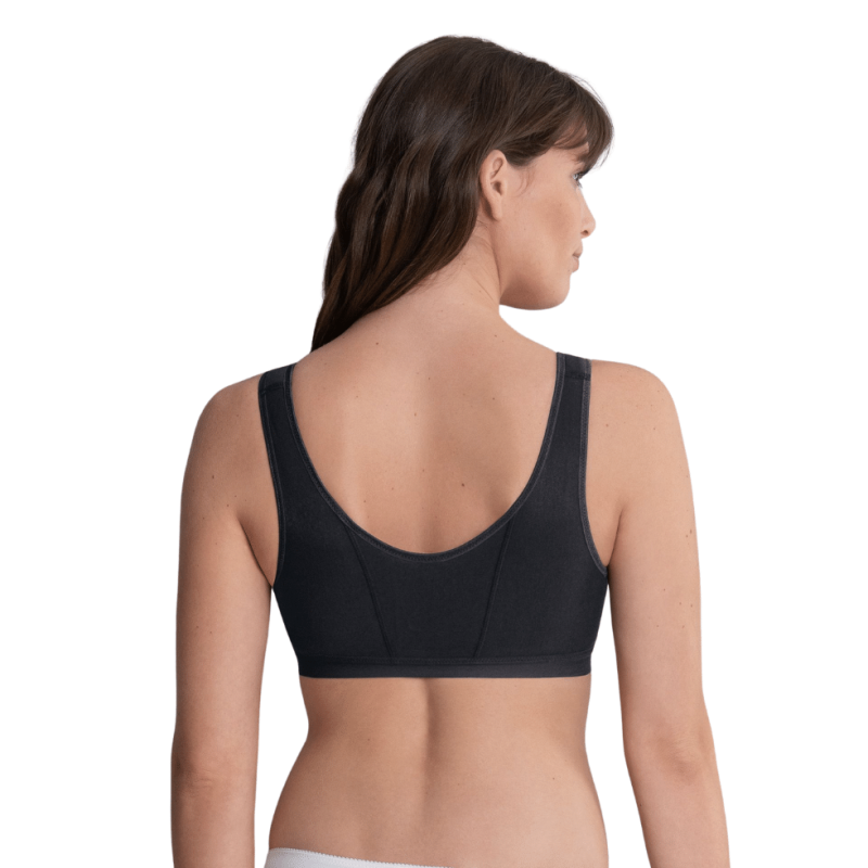 Reggiseno Isra da protesi aperto davanti nero