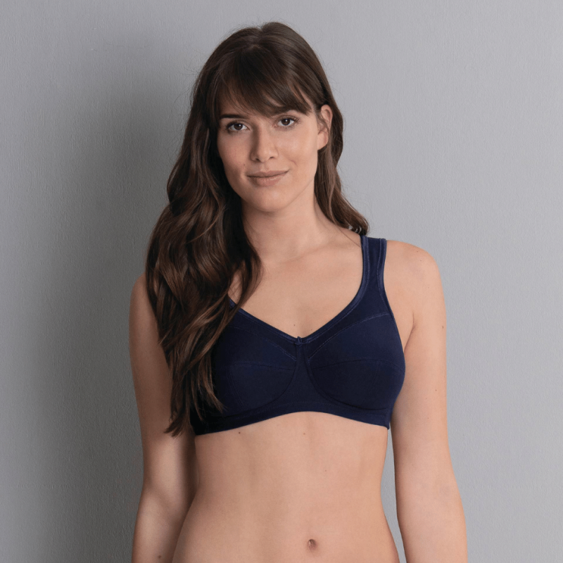 Reggiseno in cotone senza ferretto Anita Jana blu