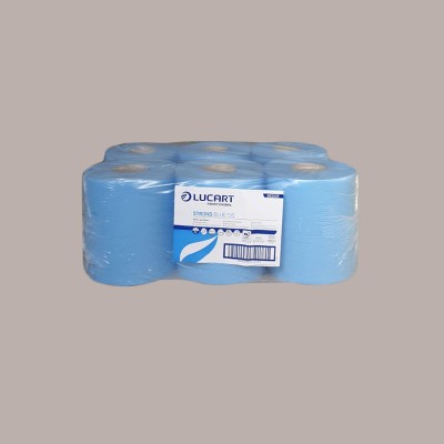 6 Pezzi Bobina Mani Blu 2 Veli 450 Strappi pura cellulosa LUCART [a842d2cc]