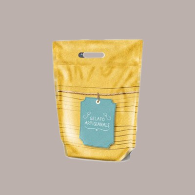 10 Pz Busta Termica Ice Bag Vasetto Gelato Artigianale ALCAS [6be02a12]