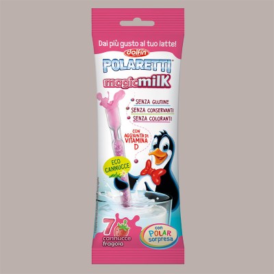 42 Pezzi Polaretti Magic Milk Fragola Sorpresa Cannuccia Bio Dolfin [dd084f61]