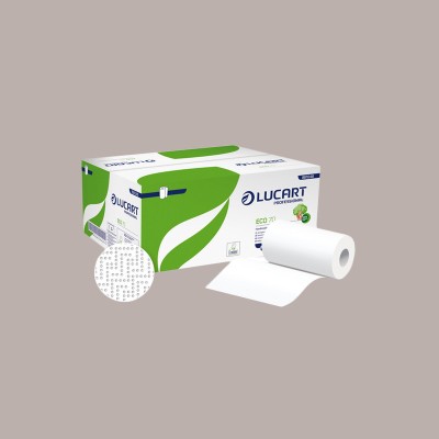 12 Asciugamani Eco a Rotolo 2 Veli 70 Mt (190 Strappi) LUCART [524378c7]