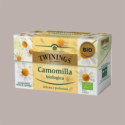 20 Pz Filtri Infusi Camomilla Biologica TWININGS Delicata Profumata [c79095cd]