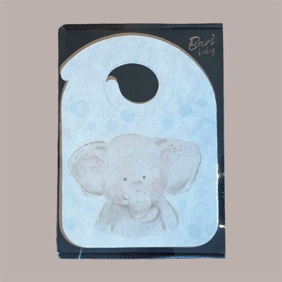 300 Pz Bavaglini Baby Bambino Fantasia Elefantino Puppy in Tnt [662070ef]