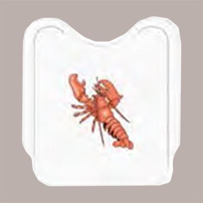 100 Pz Bavaglio BIG Monouso Fantasia Aragosta Tessuto Tnt 43x46 [26168ada]
