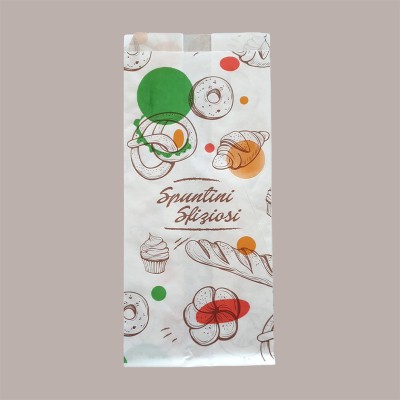 10 Kg Sacchetto Carta Politenata Antigrasso Spuntini Sfiziosi 14x30 [284f3bd9]