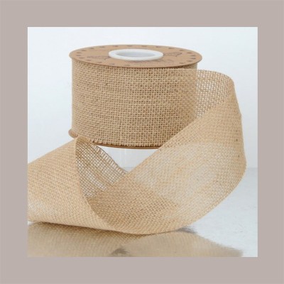 1 Pz Nastro Rete Juta Naturale Taglio Vivo 120mm x 10 Mt [3c126167]