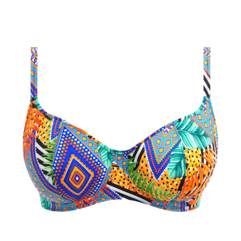 FL-AS202403MUI - Costume combinabile a balconcino Cala Palma - etnico multicolore