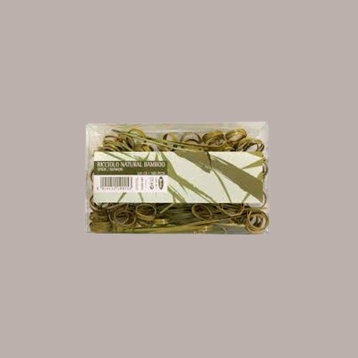 100  Pezzi Ricciolo Spiedino cm 12 Natural Bamboo Legno [8e08b0a8]