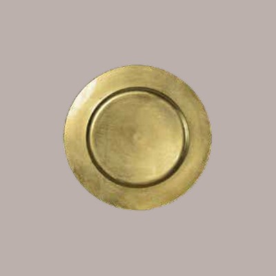 6 pz Piatto Sottopiatto Tondo Laccato Oro Dm33cm Natale Feste [e933ef22]