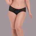 Slip in pizzo Rosemary nero Rosa Faia