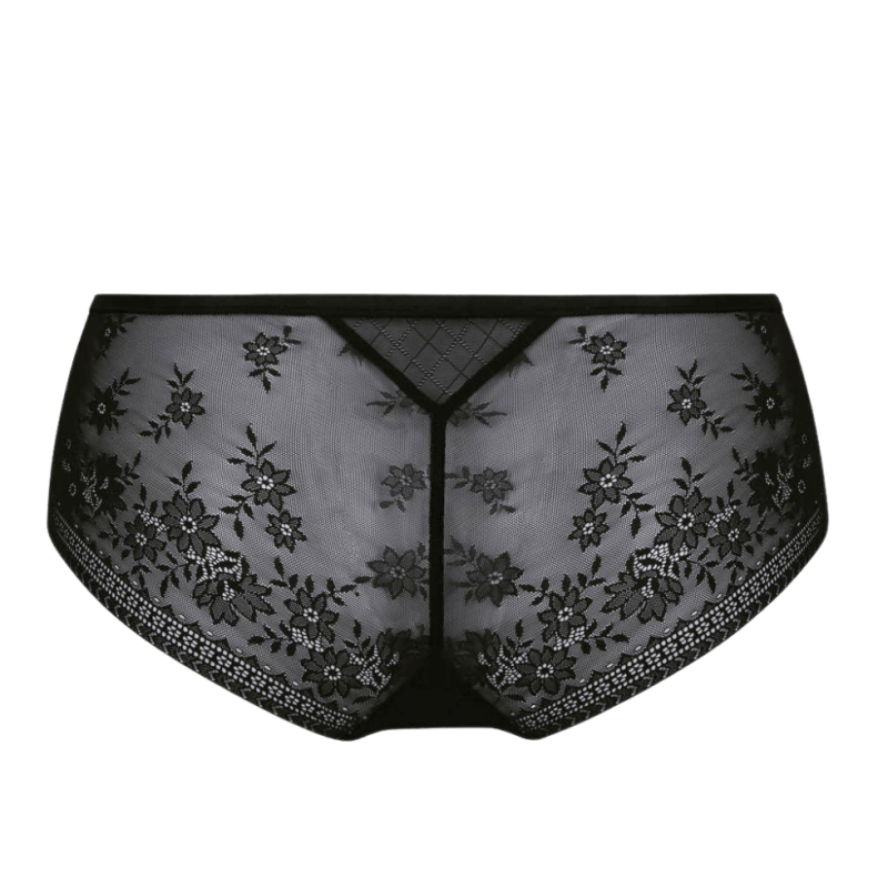 Slip in pizzo Rosemary nero Rosa Faia