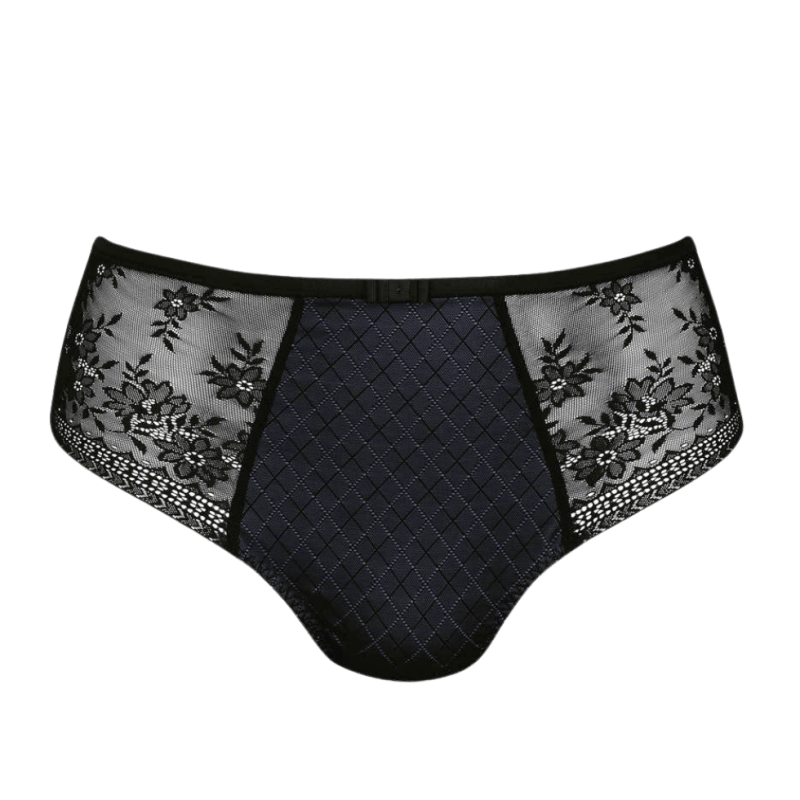 ANI1385.001- Slip Rosemary a vita alta - nero