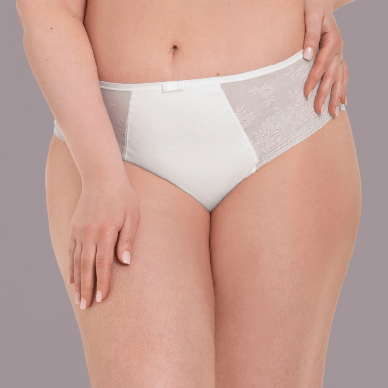 Slip alto in pizzo bianco Rosemary Rosa Faia