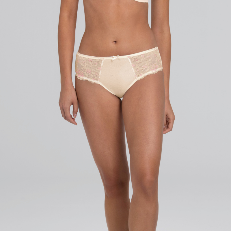 Slip Colette in pizzo e tulle Rosa Faia