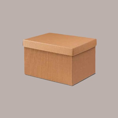 1 Pezzo Cassetta Scatola Baule carta Onda Avana 39x29H24 [961d670b]