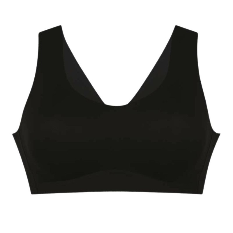 Bralette lycra nero liscia Essential Lace Anita