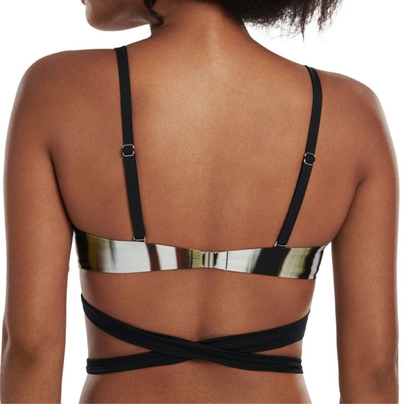 Bikini triangolo fantasia astratta Lisca