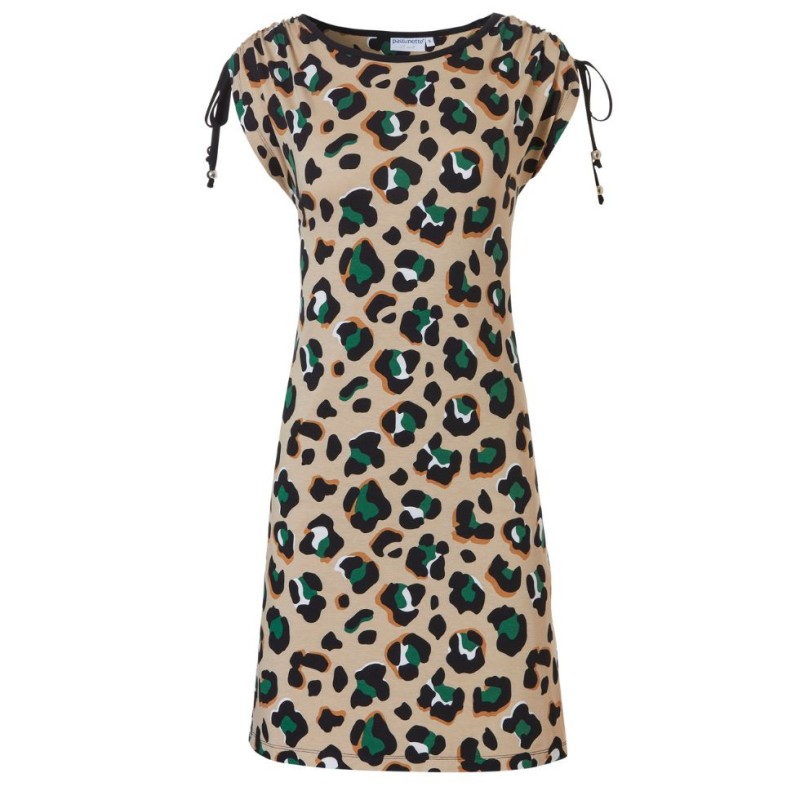 Abito animalier beige Pastunette