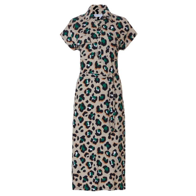 Abito animalier beige Pastunette