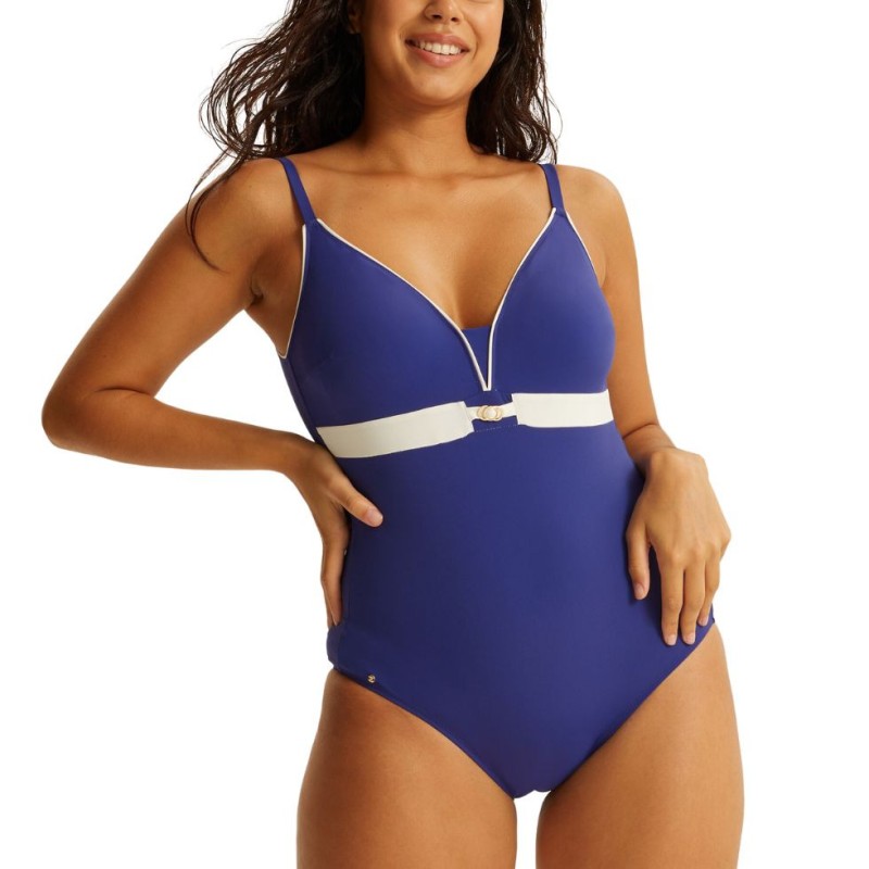 Intero Pantelleria blu bianco Bestform