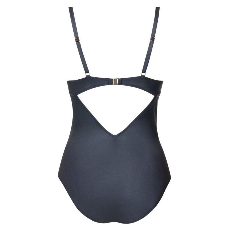 Costume da bagno intero nero Lisca