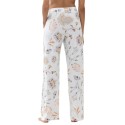Pantalone pigiama bianco fiori Mey loungewear