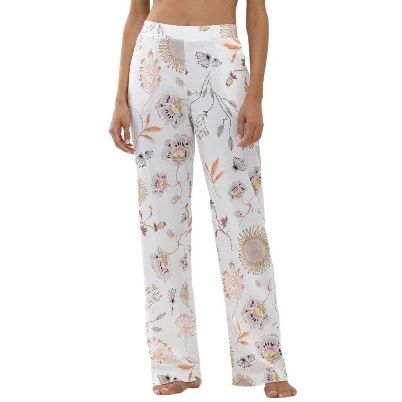 Pantalone pigiama bianco fiori Mey loungewear