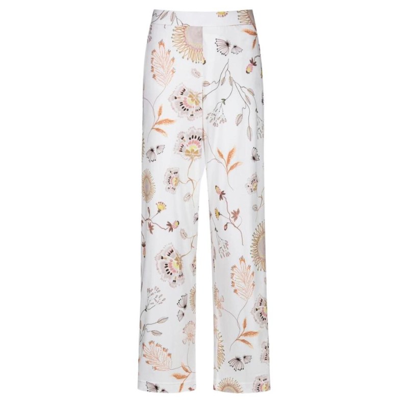 Pantalone pigiama bianco fiori Mey loungewear