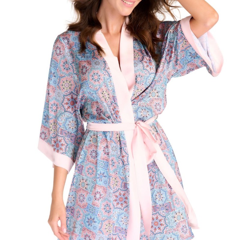Vestaglia Kimono corta Blue print Endorfinella