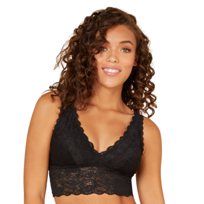 Bralette Plungie Longline nera Cosabella