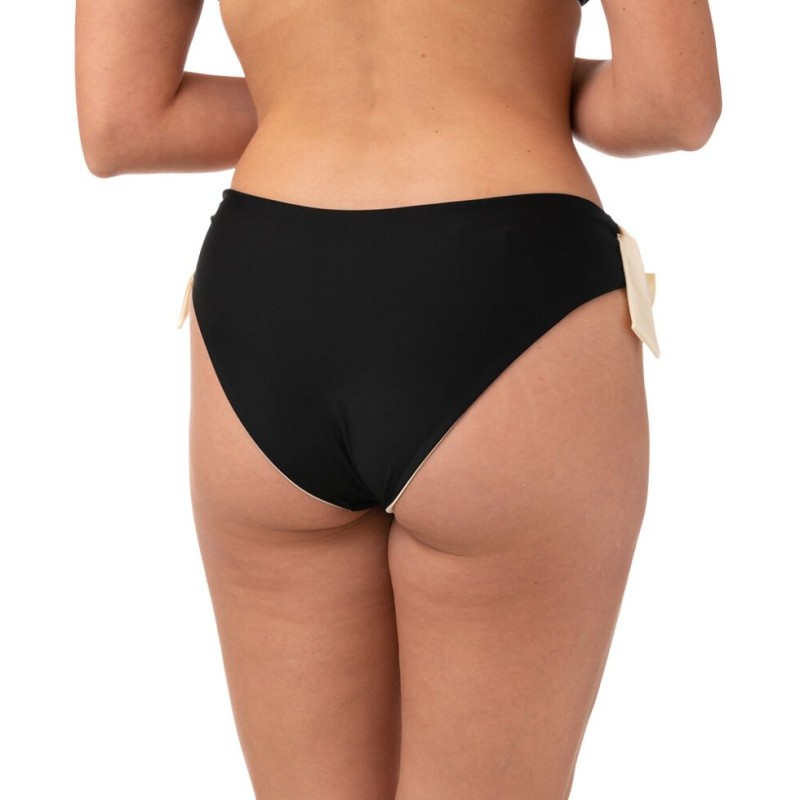 Slip bikini medio nero bianco Bernè