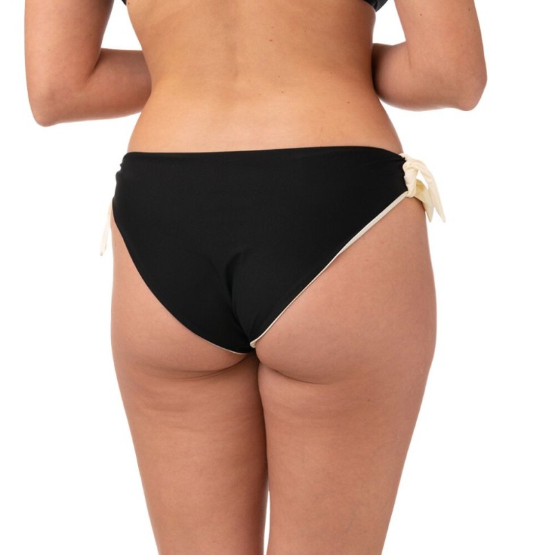 Slip bikini basso nero bianco Bernè