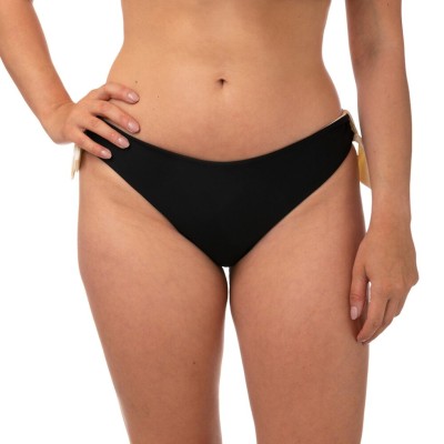 Slip bikini basso nero bianco Bernè