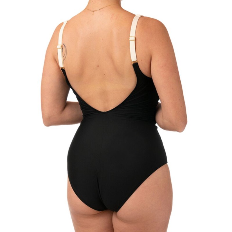 Costume intero a triangolo nero bianco Bernè