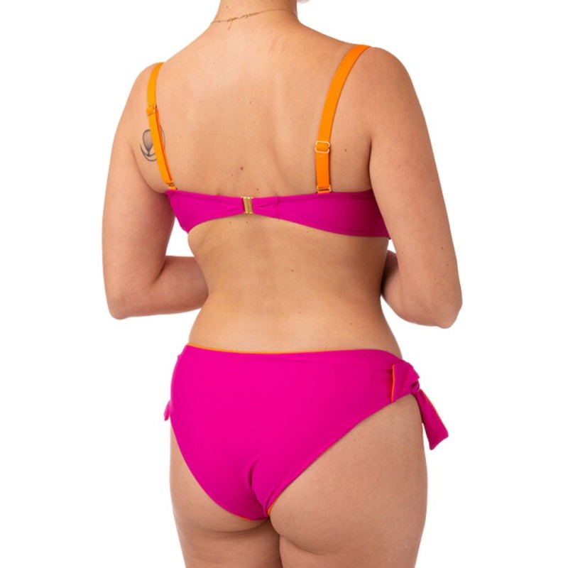 Costume due pezzi fucsia arancio Bernè