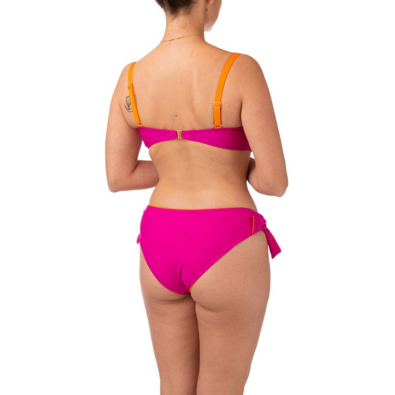 Costume due pezzi fucsia arancio Bernè