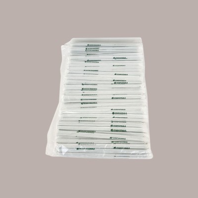 400 Pz Cannuccia in PLA Pieghevole Incartata Bio Foro 5 H240mm [78d35183]