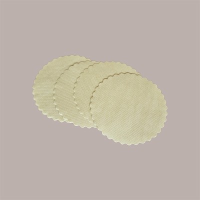 300 Pezzi Sottofritti Rotondi Carta Gialla Goffrati Antigrasso Dm 33 [dbf04e1d]