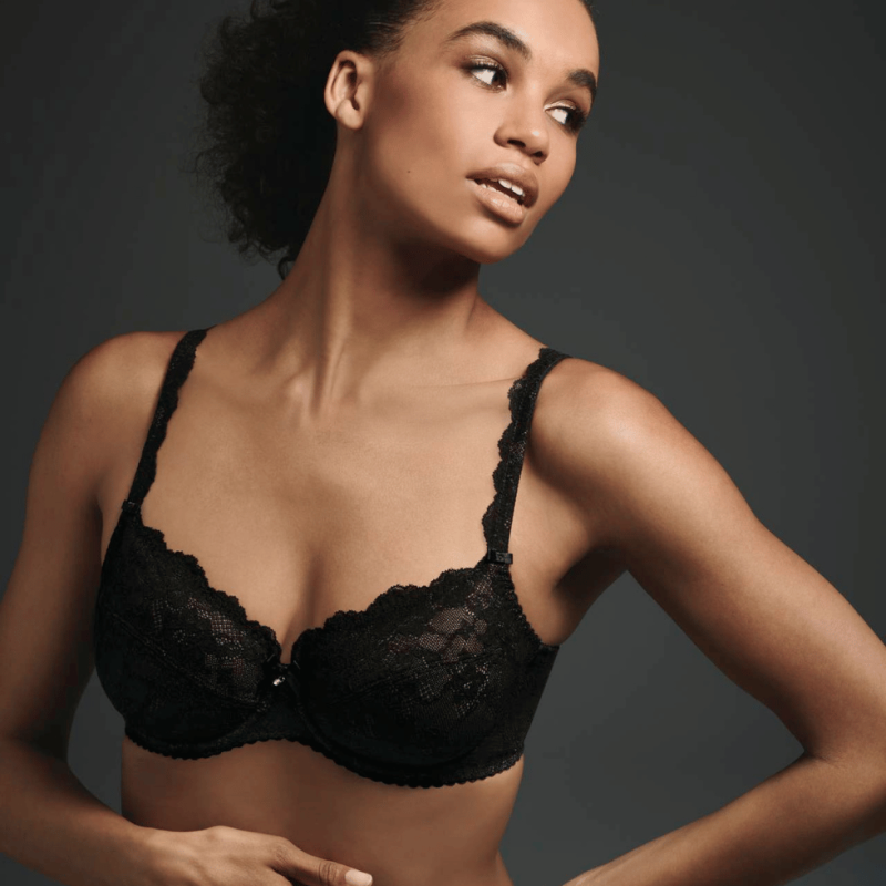 Reggiseno Bobette nero Rosa Faia