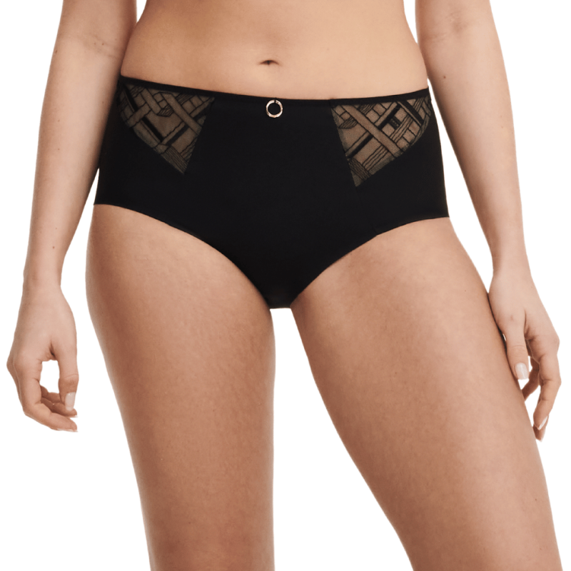 Culotte alta Graphic nera by Chantelle