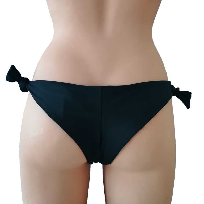 Brasiliana con lacci combinabile nera