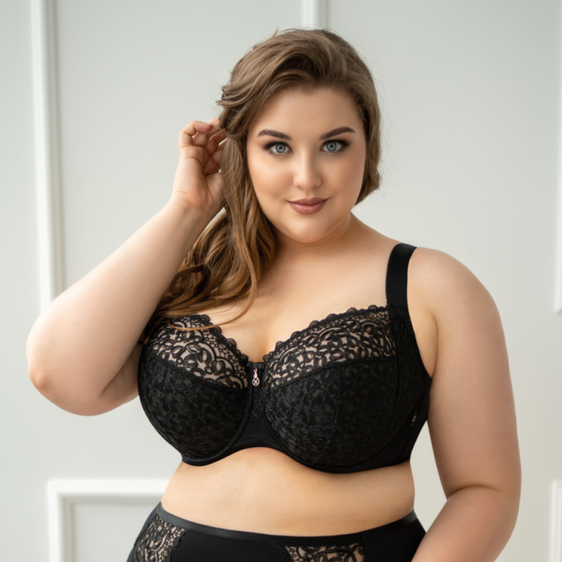 Reggiseno soft Betty nero Kris Line