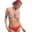 Bikini a fascia stampa ciliegie