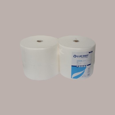 2 Pz Bobina Carta Mani 3 Veli Qualità Extra 800 Strappi LUCART [baab5669]